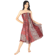 Load image into Gallery viewer, Clock Nut Women&#39;s Bohemian Skirt in Red SK0033 020067 06