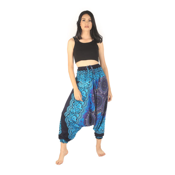 Clock nut  Unisex Aladdin drop crotch pants in Navy PP0056 020067 02