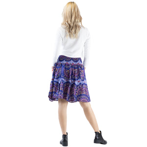 Contrast Mandala 127 Women's Skirt in Bright Navy SK0090 020127 04