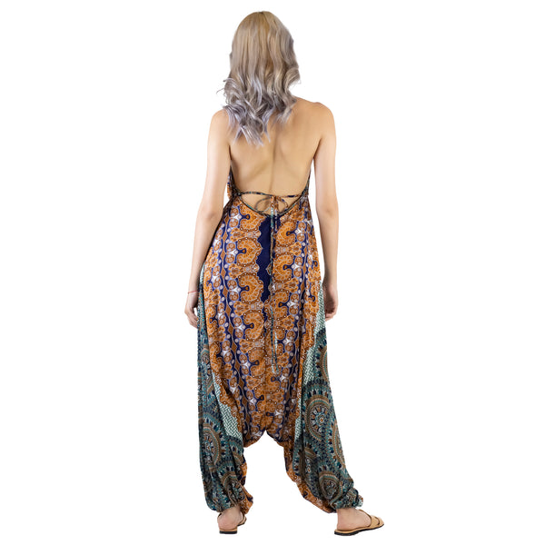 Contrast Mandala Women's Jumpsuit in Navy Blue JP0064 020127 05