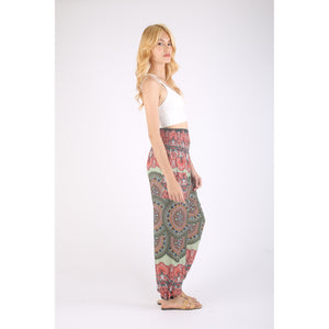 Contrast mandala 127 women Harem Pants in Green PP0004 020127 02