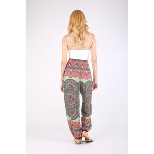 Contrast mandala 127 women Harem Pants in Green PP0004 020127 02