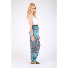 Load image into Gallery viewer, Contrast mandala 127 women harem pants in Black PP0004 020127 01