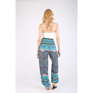 Contrast mandala 127 women harem pants in Black PP0004 020127 01