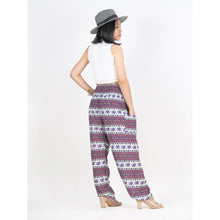 Load image into Gallery viewer, Cute elephant stripes 142 women harem pants in brown PP0004 020142 05