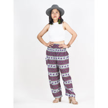 Load image into Gallery viewer, Cute elephant stripes 142 women harem pants in brown PP0004 020142 05