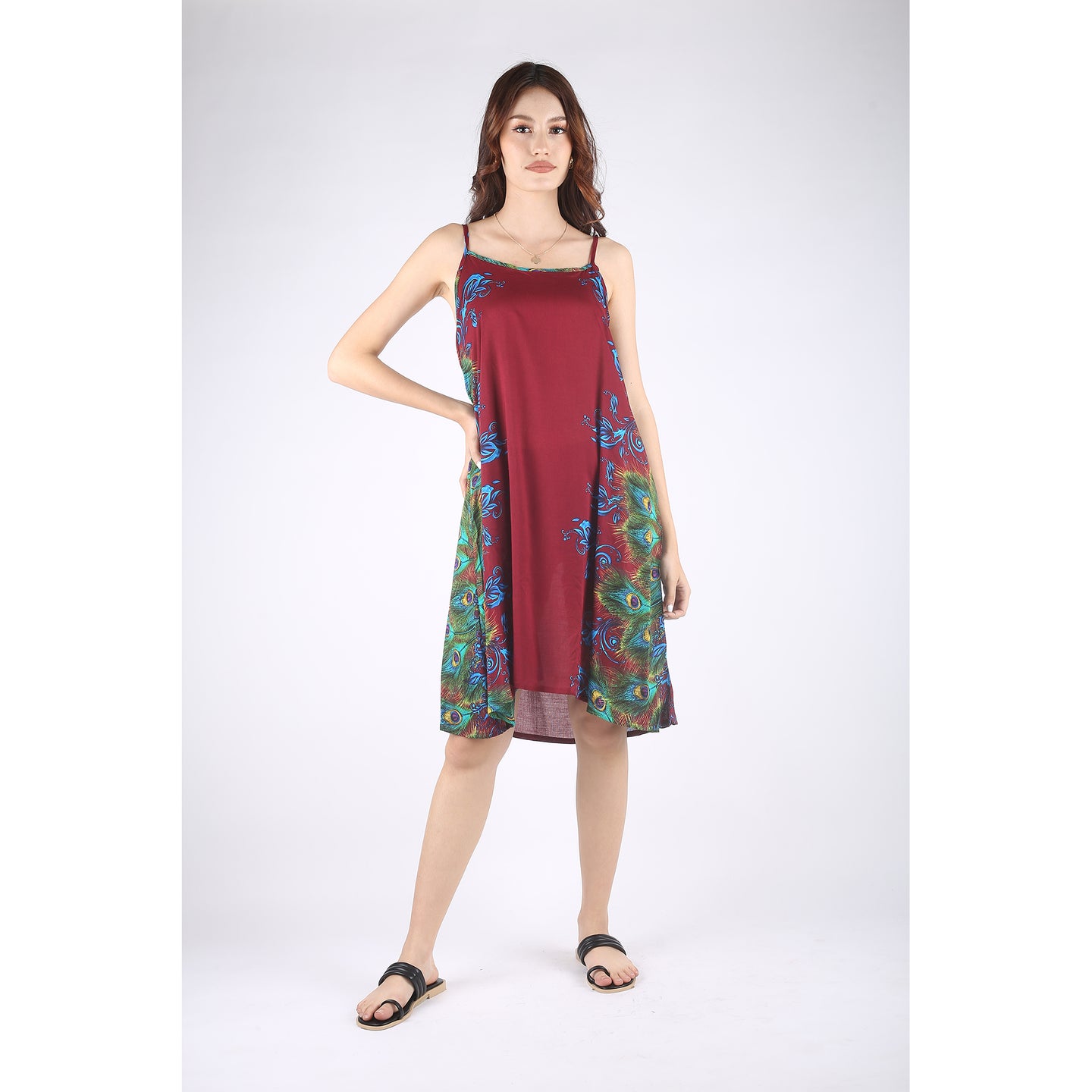 Tie Dye Women's Dressest in Red DR0003 020172 02