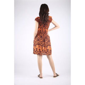 Elephant Circles Women's Dressesin Orange DR0198 020051 03