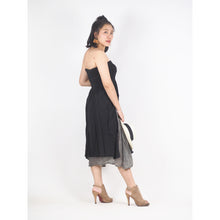 Load image into Gallery viewer, Solid Color Women&#39;s Dresses in Black DR0439 060000 02