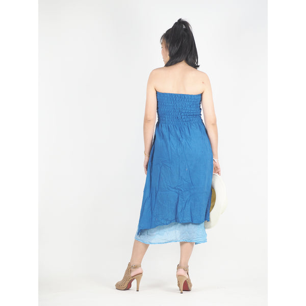 Solid Color Women's Dresses in Blue DR0439 060000 06