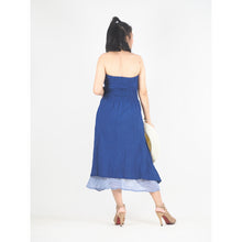 Load image into Gallery viewer, Solid Color Women&#39;s Dresses in Bright Navy DR0439 060000 07