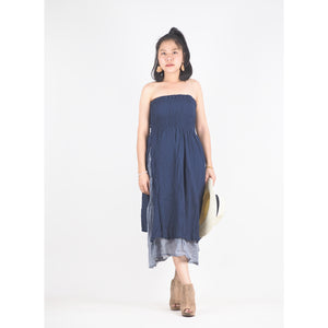 Solid Color Women's Dresses in Navy Blue DR0439 060000 08