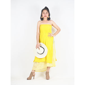 Solid Color Women's Dresses in Yellow DR0439 060000 23