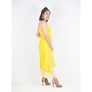 Solid Color Women's Dresses in Yellow DR0439 060000 23