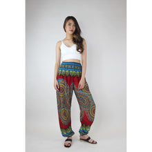 Load image into Gallery viewer, Deep Mandala Women&#39;s Harem Pants in Burgundy PP0004 020239 04