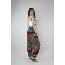 Load image into Gallery viewer, Deep Mandala Women&#39;s Harem Pants in Burgundy PP0004 020239 04