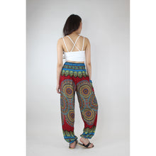 Load image into Gallery viewer, Deep Mandala Women&#39;s Harem Pants in Burgundy PP0004 020239 04