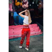 Load image into Gallery viewer, Tribal dashiki womens harem pants in Red PP0004 020060 05