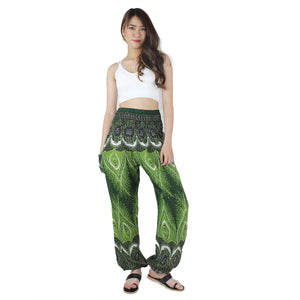 Droplet Eye Women's Harem Pants in Green PP0004 020240 05