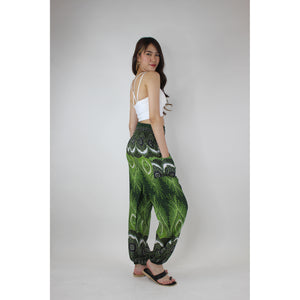Droplet Eye Women's Harem Pants in Green PP0004 020240 05