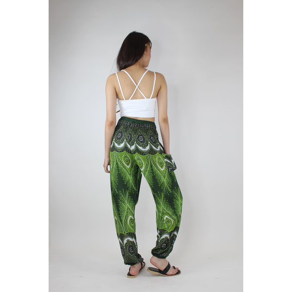 Droplet Eye Women's Harem Pants in Green PP0004 020240 05