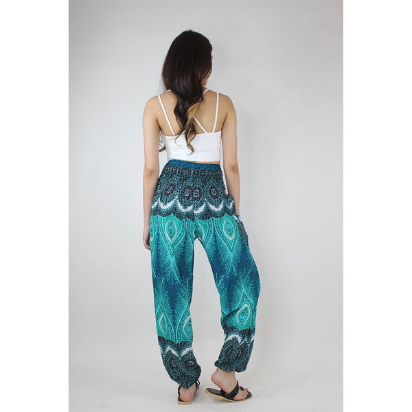 Droplet Eye Women's Harem Pants in Ocean Blue PP0004 020240 02