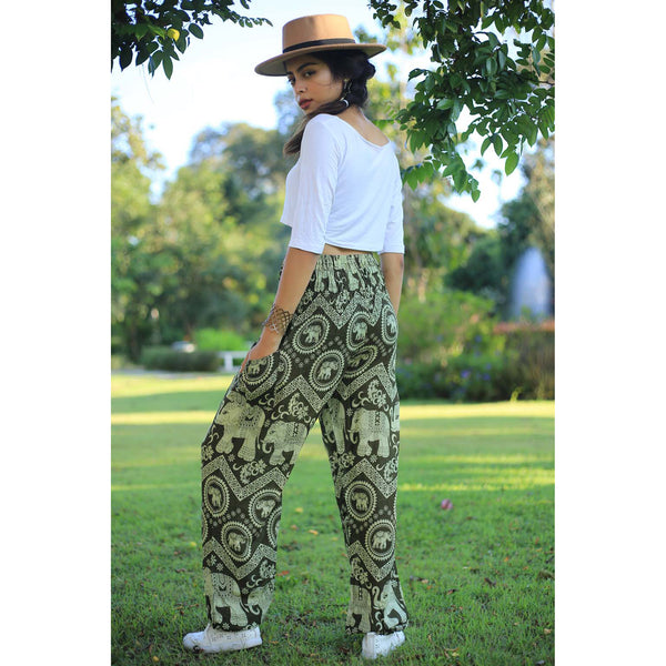 Elephant Circles 51 women harem pants in Green PP0004 020051 04