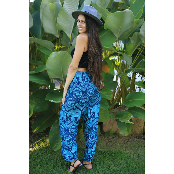 Elephant Circles 51 women harem pants in Ocean Blue PP0004 020051 02