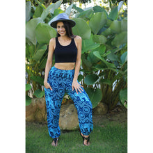 Load image into Gallery viewer, Elephant Circles 51 women harem pants in Ocean Blue PP0004 020051 02