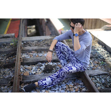 Load image into Gallery viewer, Buddha Elephant 9 men/women harem pants in Navy PP0004 020009 05
