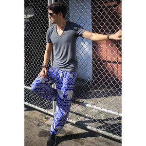 Imperial Elephant 5 men/women harem pants in Bright Navy PP0004 020005 06