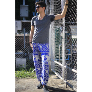 Imperial Elephant 5 men/women harem pants in Bright Navy PP0004 020005 06