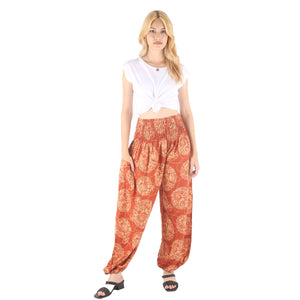 Floral Classic 98 women harem pants in Orange PP0004 020098 04