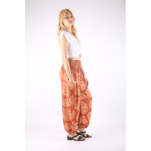 Floral Classic 98 women harem pants in Orange PP0004 020098 04