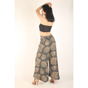 Floral Classic Women's Palazzo Pants in Gray PP0037 020098 06