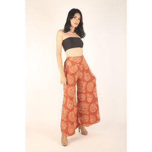 Floral Classic Women's Palazzo Pants in Orange PP0037 020098 04