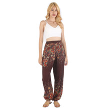 Load image into Gallery viewer, Floral Royal 10 Women Harem Pants in Brown PP0004 020010 05