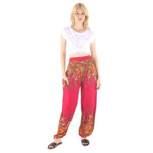 Floral Royal 10 women harem pants in Pink PP0004 020010 04