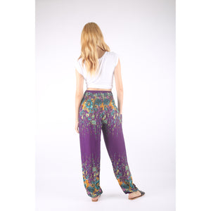 Floral Royal 10 women harem pants in Purple PP0004 020010 12