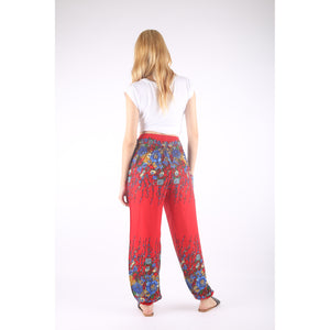 Floral Royal 10 women harem pants in Red PP0004 020010 10