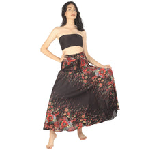 Load image into Gallery viewer, Floral Royal Women&#39;s Bohemian Skirt in Black SK0033 020010 01