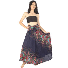 Load image into Gallery viewer, Floral Royal Women&#39;s Bohemian Skirt in Navy SK0033 020010 08