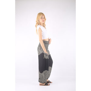 Floral mandala 36 women harem pants in Black PP0004 020036 02