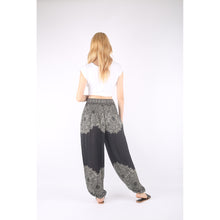 Load image into Gallery viewer, Floral mandala 36 women harem pants in Black PP0004 020036 02