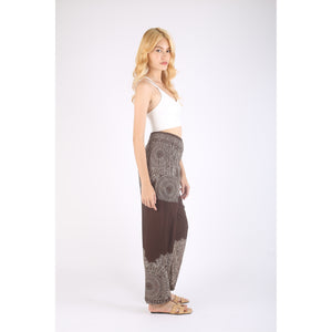 Floral mandala 36 women harem pants in Brown PP0004 020036 07