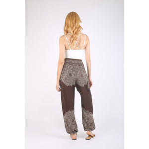 Floral mandala 36 women harem pants in Brown PP0004 020036 07