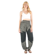 Load image into Gallery viewer, Floral mandala 36 women harem pants in Olive PP0004 020036 06