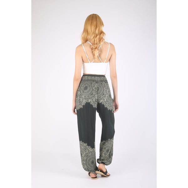 Floral mandala 36 women harem pants in Olive PP0004 020036 06