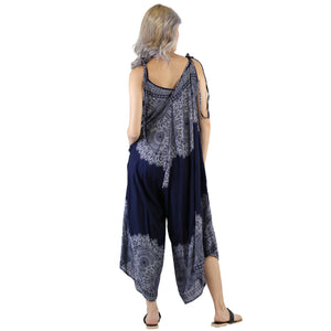 Floral mandala Women's Jumpsuit in Navy JP0069 020036 04