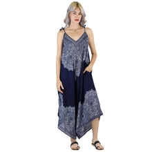Load image into Gallery viewer, Floral mandala Women&#39;s Jumpsuit in Navy JP0069 020036 04